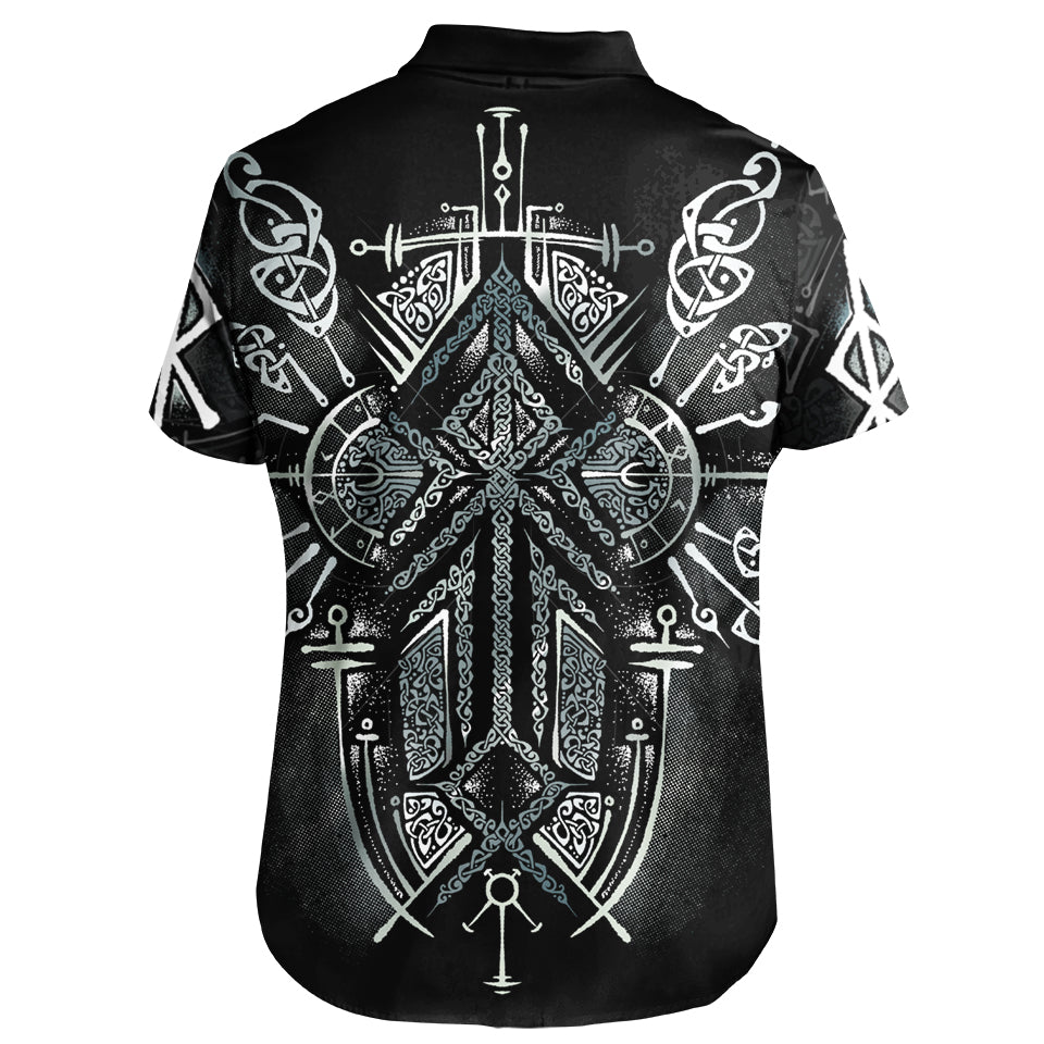 Button Up Shirt Runes of Loki Button Up Shirt