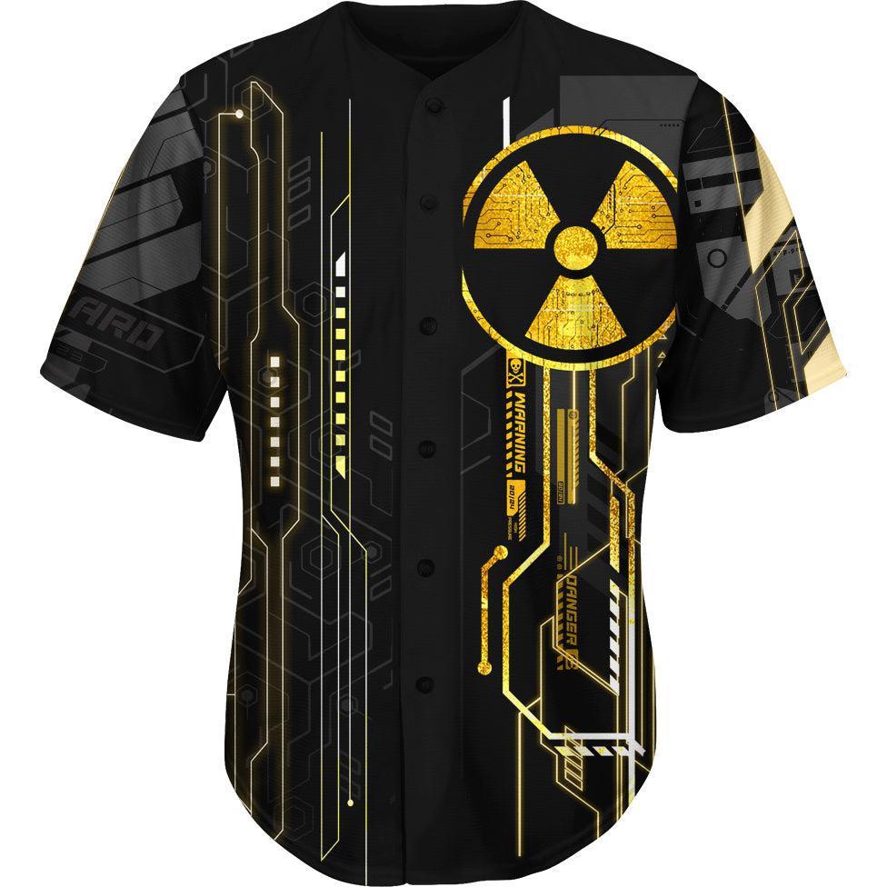 Button Up Shirt S Atomic Baseball Shirt 633-BASEBALLJSY_SM_REACTOR