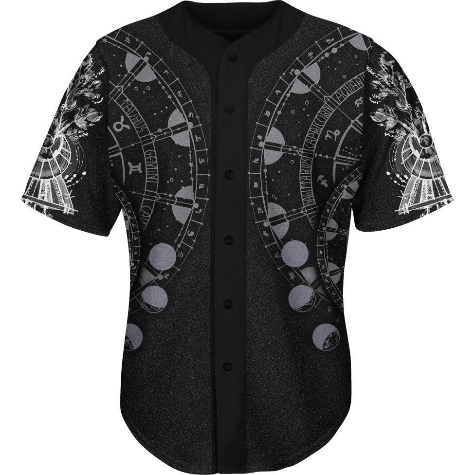 Button Up Shirt S Moon Magic Baseball Shirt 633-BASEBALLJSY_SM_MOON