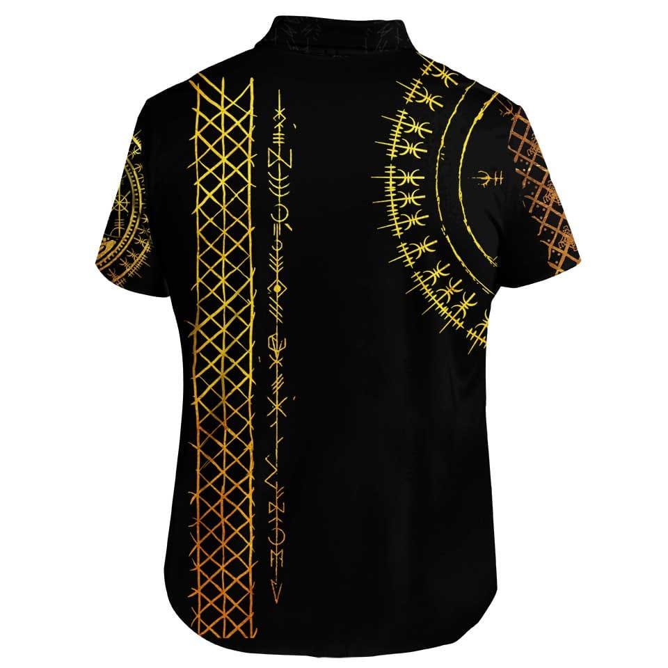 Viking Runes Button Up Shirt – Lunafide