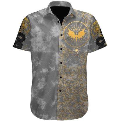 Button Up Shirt XS Dragon Rider Button Up Shirt RIDER_SS-BUTTON-UP-V2_XS