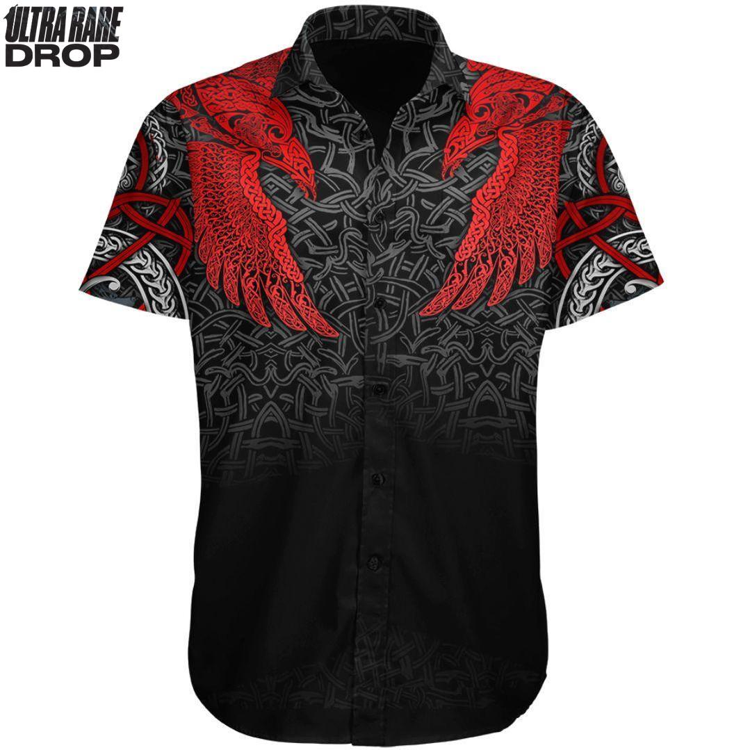 Button Up Shirt XS Dual Ascent (Rupture) Ultra Rare Button Up Shirt - Only 300 Units Across All Styles MUNNIN-FNR-RED_SS-BUTTON-UP-V2_XS