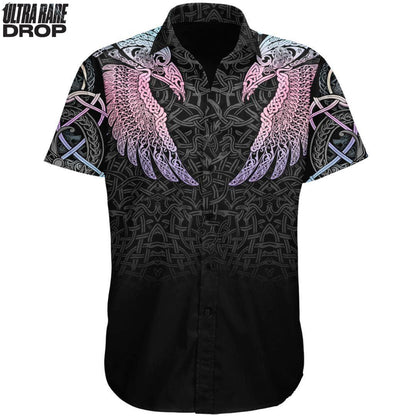Button Up Shirt XS Dual Ascent (Vigil) Ultra Rare Button Up Shirt - Only 300 Units Across All Styles MUNNIN-FNR-HOLO_SS-BUTTON-UP-V2_XS