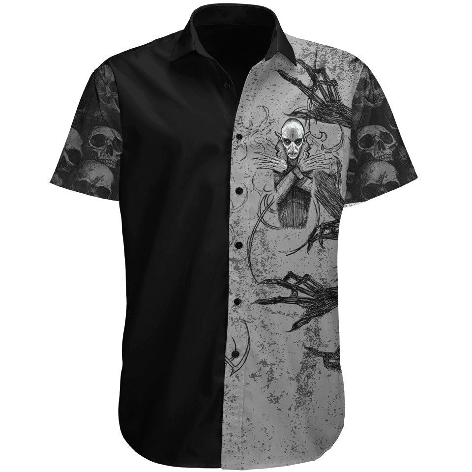 Button Up Shirt XS Nosferatu Button Up Shirt NOSFERATU_SS-BUTTON-UP-V2_XS