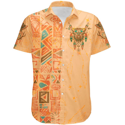 Button Up Shirt XS Spirit Bull Button Up Shirt BISON_SS-BUTTON-UP-V2_XS
