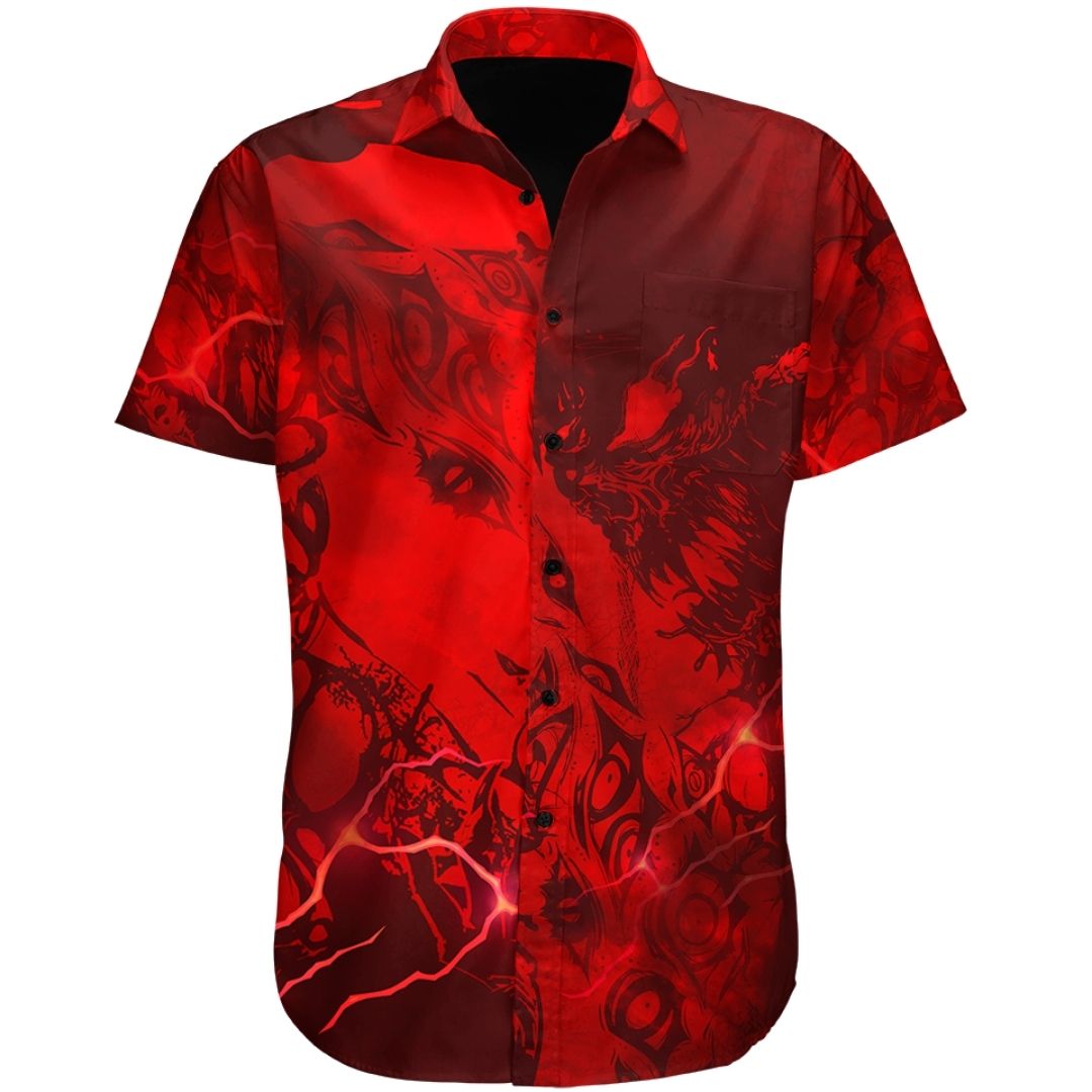 Button Up Shirt XS Viscera Button Up Shirt NIGHTMARE_SS-BUTTON-UP-V2_XS
