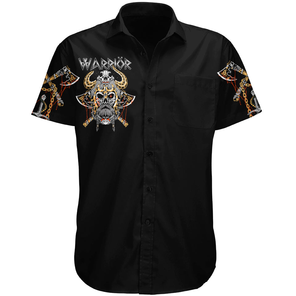 Button Up Shirt XS Warrior Button Up Shirt WARRIOR_SS-BUTTON-UP-V2_XS