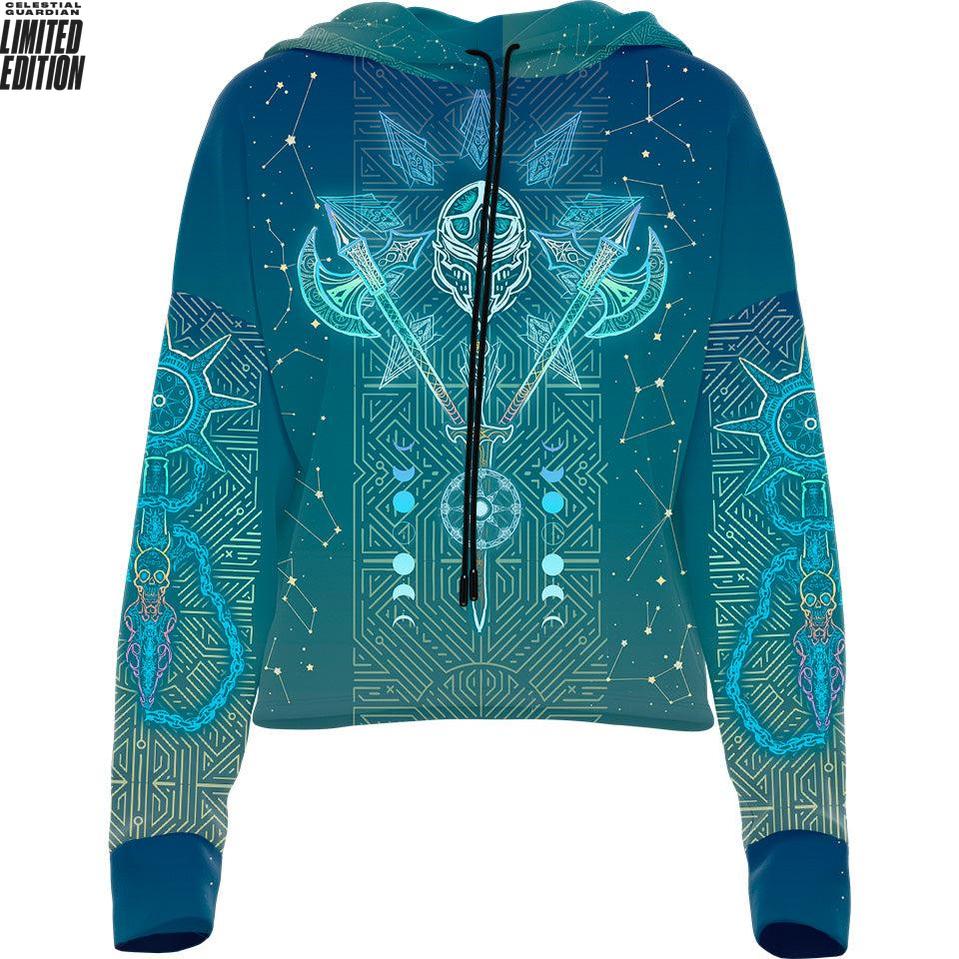 Celestial Guardian Limited Edition Drop Shoulder Crop Hoodie