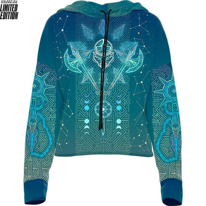 Celestial Guardian Limited Edition Drop Shoulder Crop Hoodie