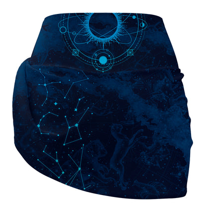 Celestial Compass Athletic Skort