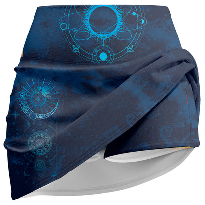 Celestial Compass Athletic Skort