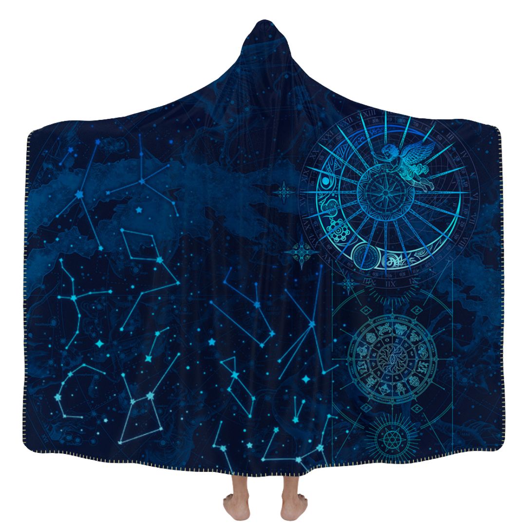 Celestial Compass Hooded Blanket