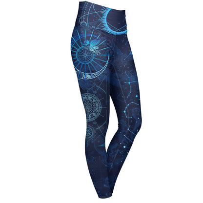 Celestial Compass High Waisted Leggings