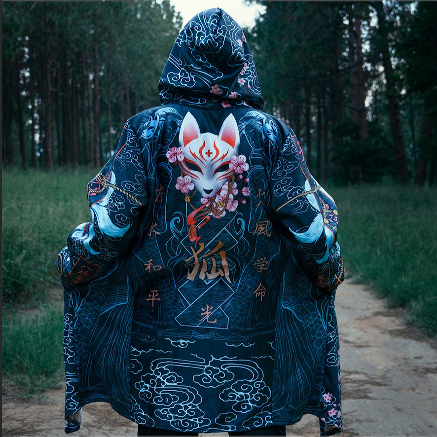 Cloak Kitsune Cloak - Blue Edition