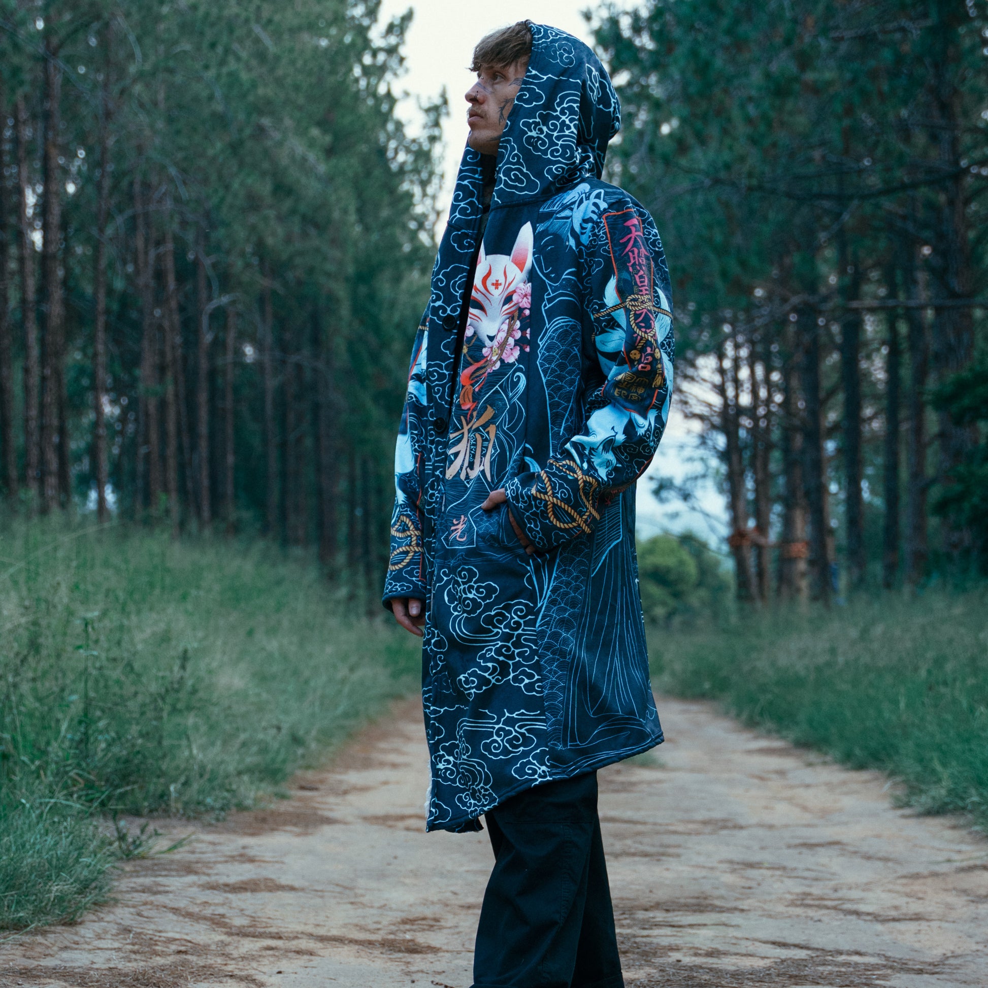 Cloak Kitsune Cloak - Blue Edition