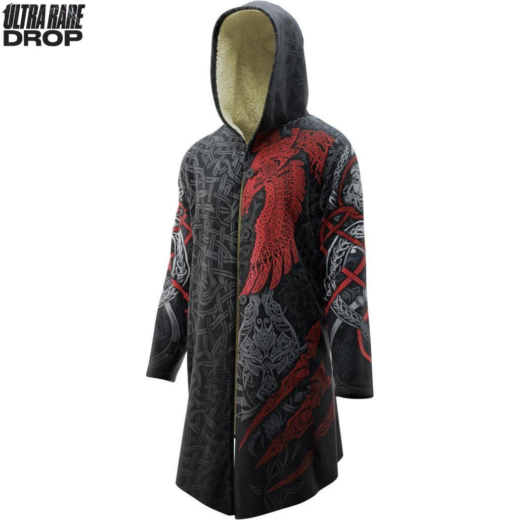 Cloak XS / Beige Sherpa Dual Ascent (Rupture) Ultra Rare Cloak - Only 300 Units Across All Styles 502-CLOAK_XS_MUNNIN-FNR-RED