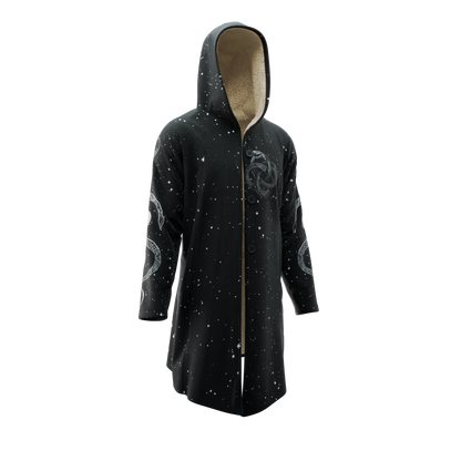 Cloak XS / Beige Sherpa Ouroboros Cloak 502-CLOAK_XS_OUROBOROS-V2