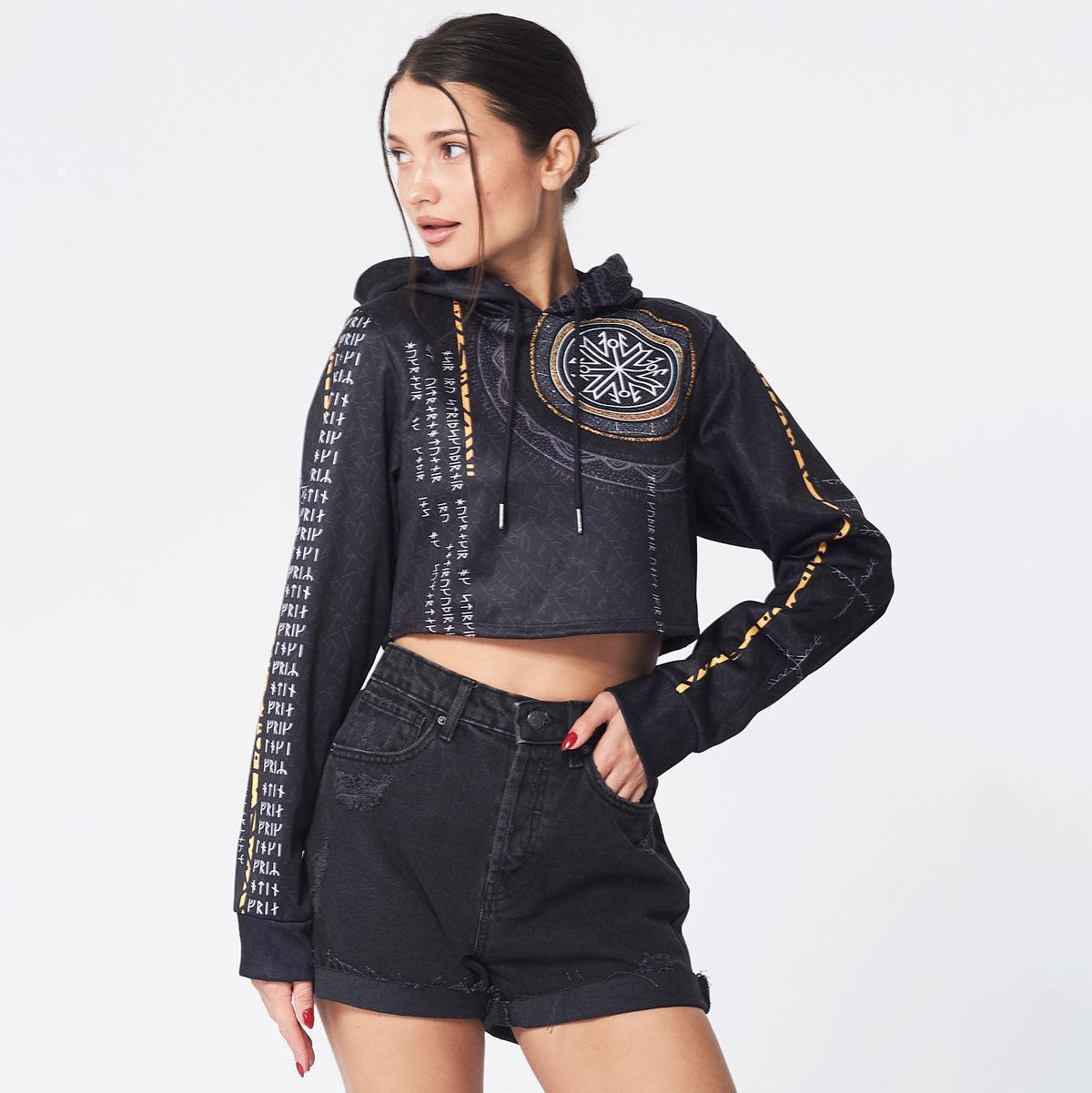 Crop Hoodie Aesir & Vanir Crop Hoodie