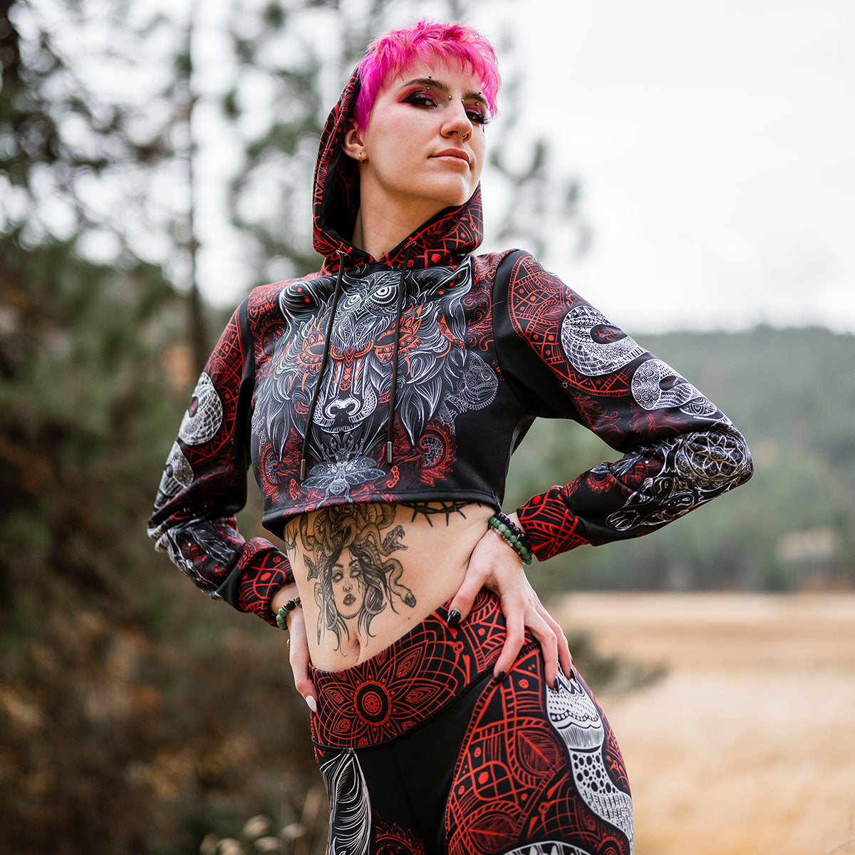 Crop Hoodie Alpha Crop Hoodie