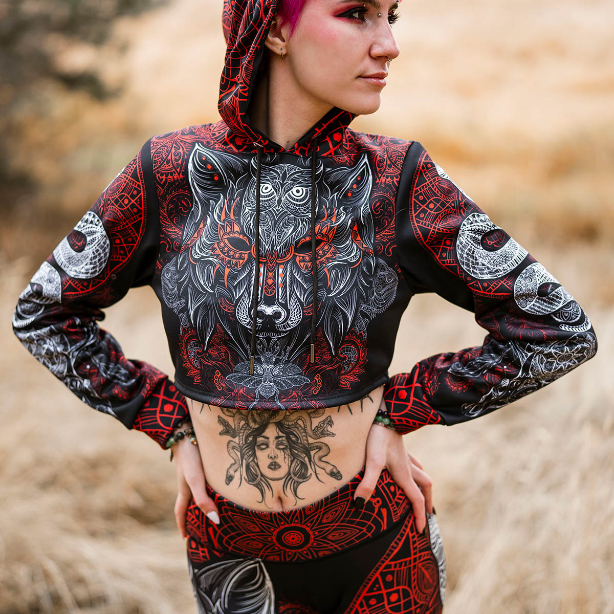 Crop Hoodie Alpha Crop Hoodie