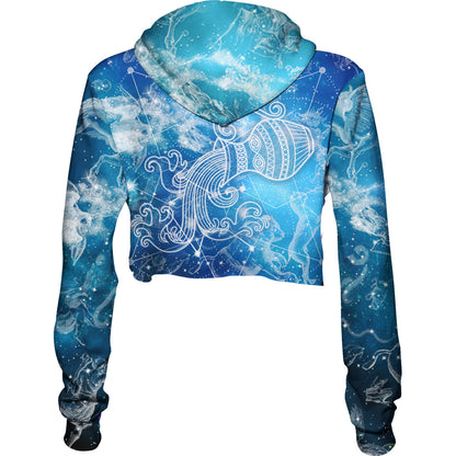 Crop Hoodie Aquarius Crop Hoodie