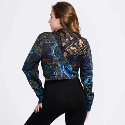 Crop Hoodie Bastet Crop Hoodie