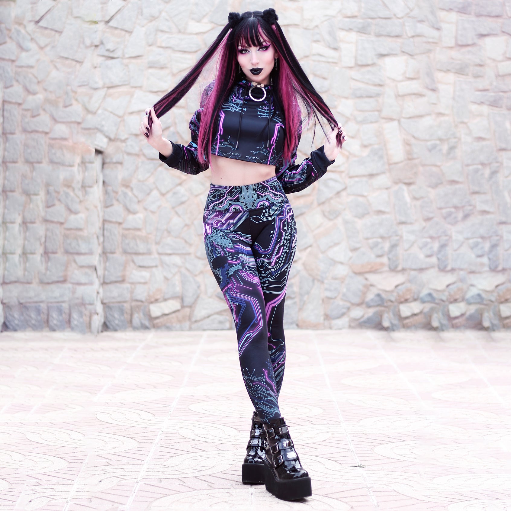Crop Hoodie Cyber Crop Hoodie - Limited