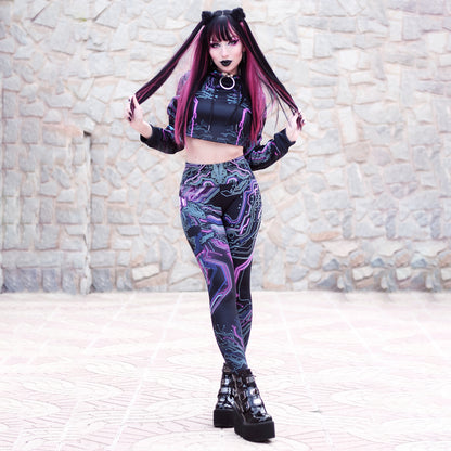 Crop Hoodie Cyber Crop Hoodie - Limited