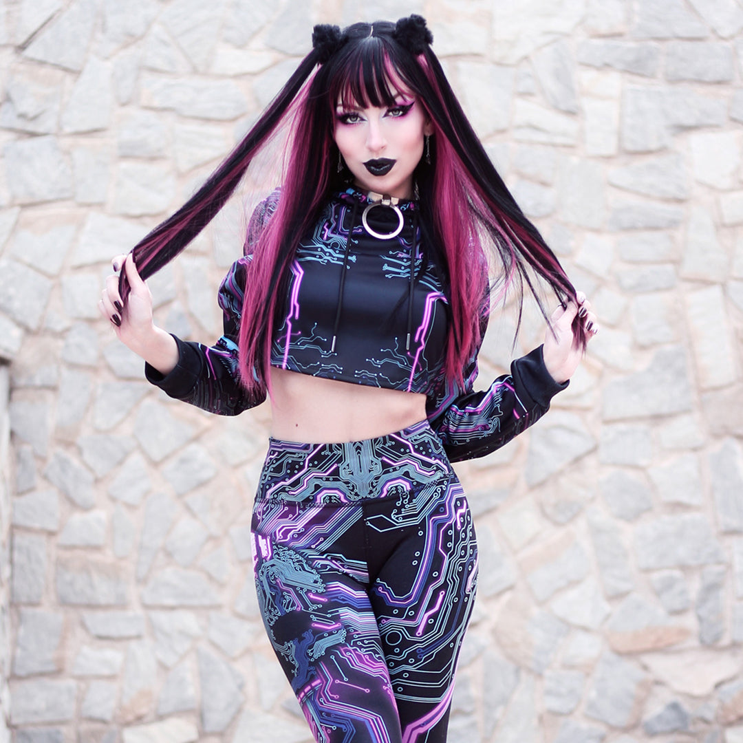 Crop Hoodie Cyber Crop Hoodie - Limited