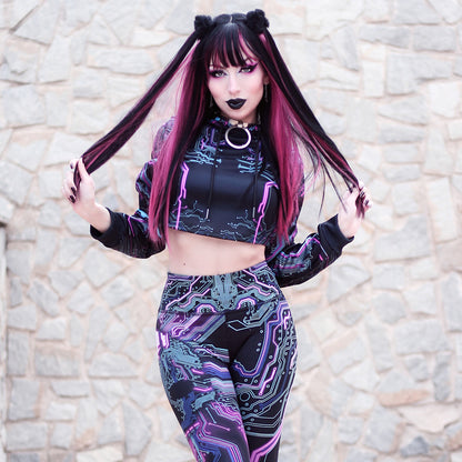 Crop Hoodie Cyber Crop Hoodie - Limited