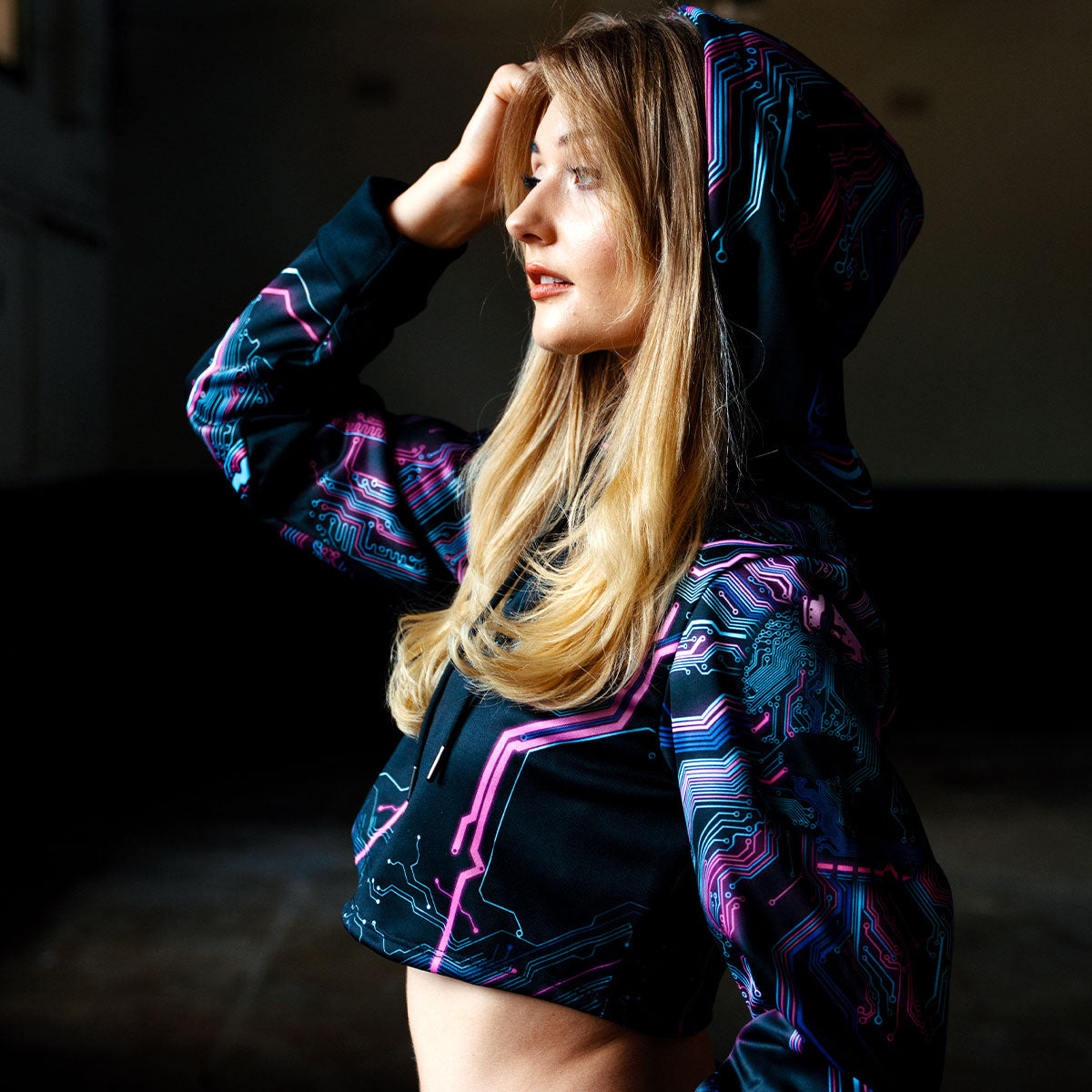 Crop Hoodie Cyber Crop Hoodie - Limited