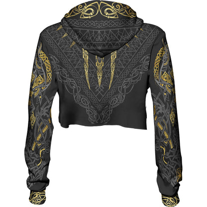 Crop Hoodie Fenrir's Wrath Crop Hoodie
