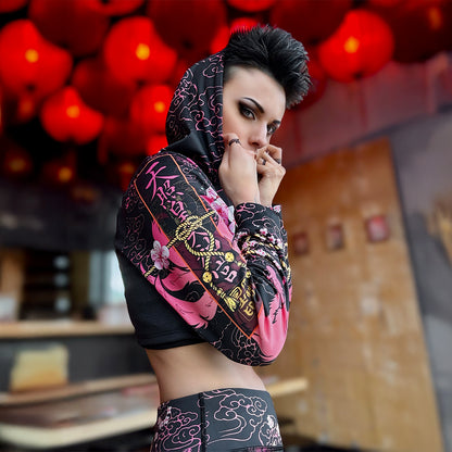 Crop Hoodie Kitsune Crop Hoodie