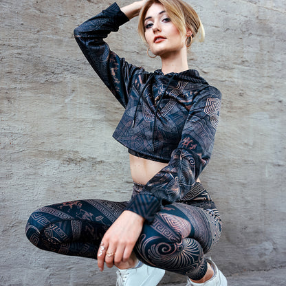 Crop Hoodie Labyrinth Crop Hoodie