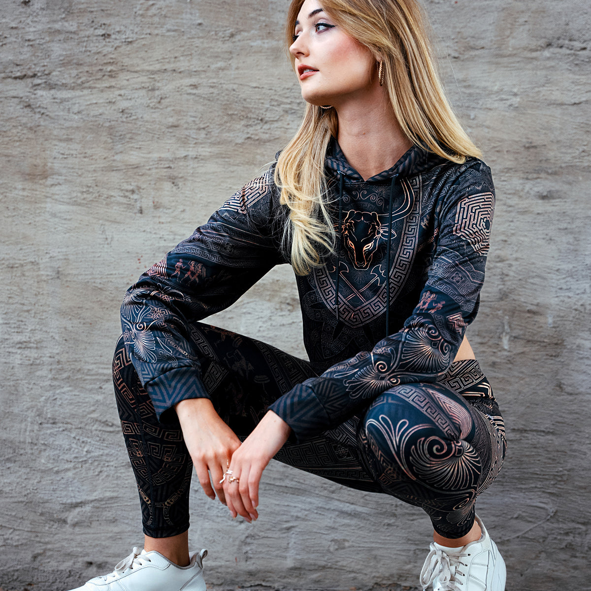 Crop Hoodie Labyrinth Crop Hoodie