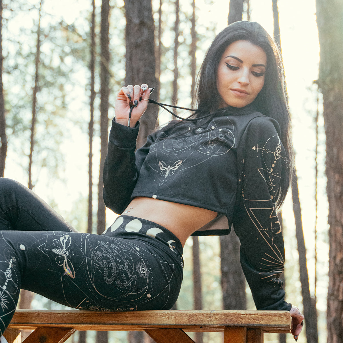 Crop Hoodie Luna Crop Hoodie