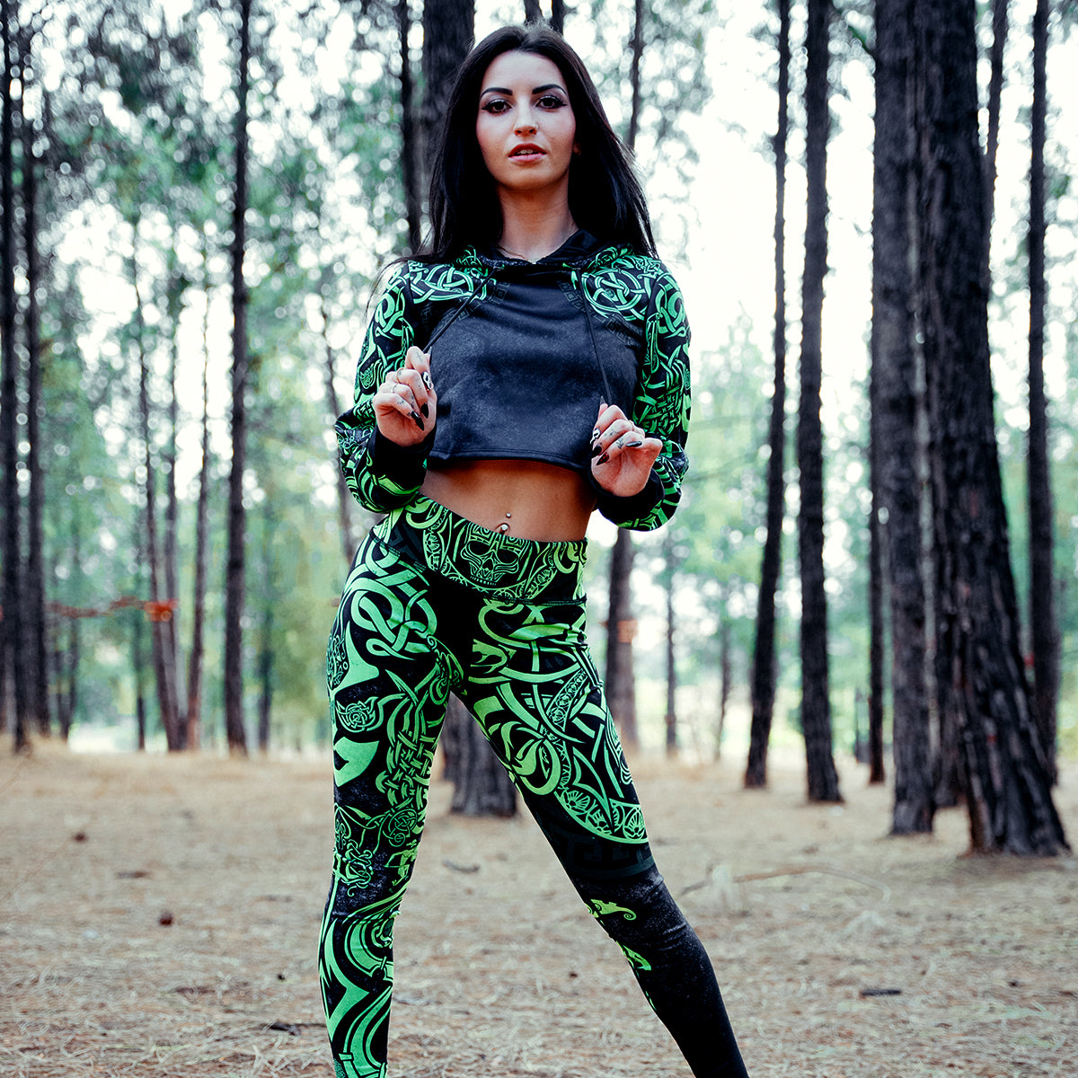 Crop Hoodie Medusa Crop Hoodie - Snake Edition