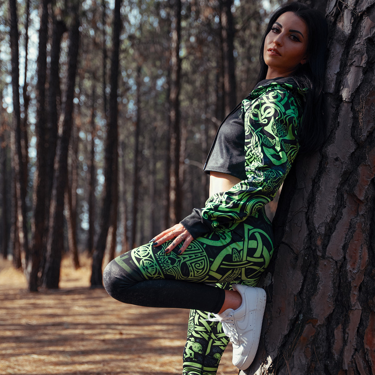 Crop Hoodie Medusa Crop Hoodie - Snake Edition