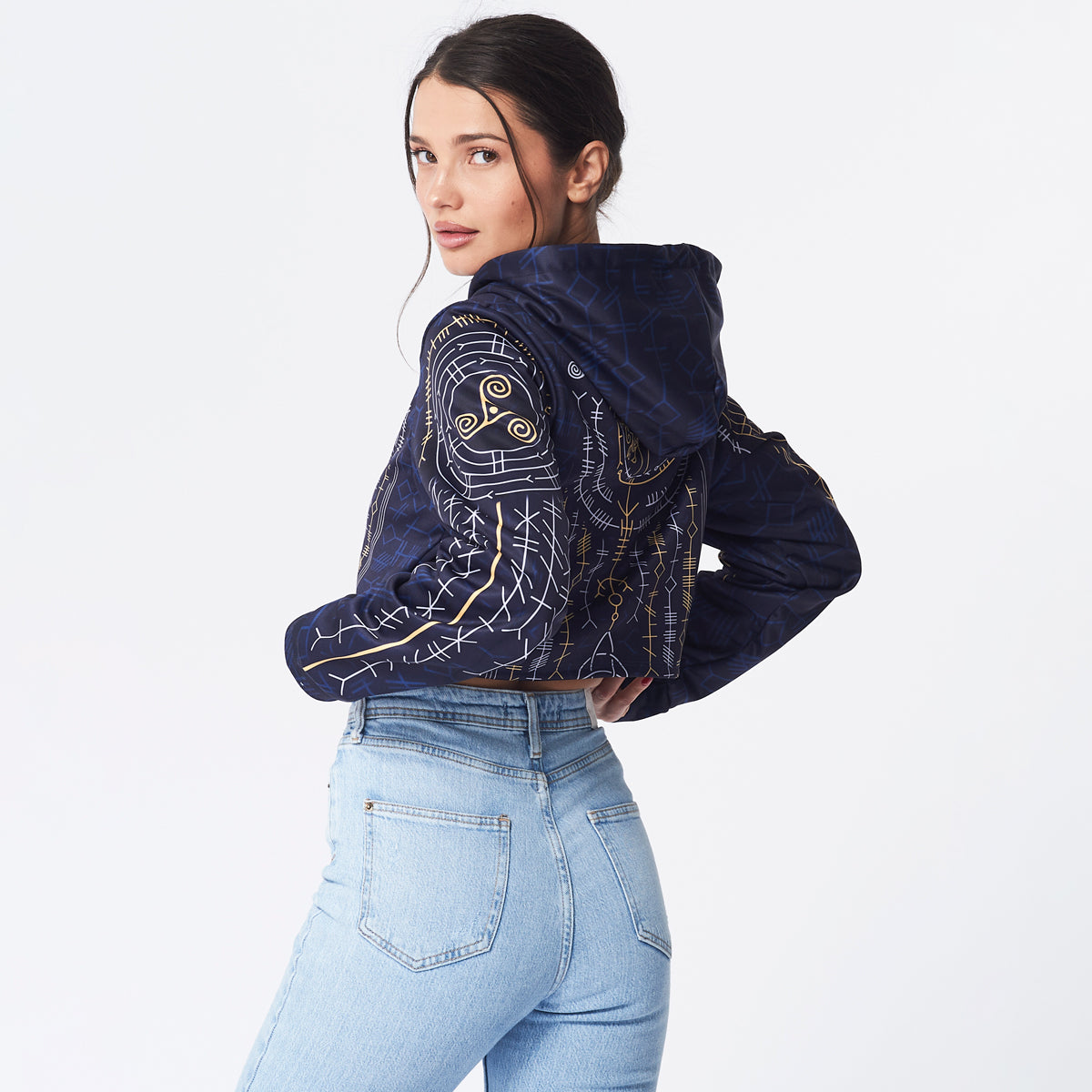 Crop Hoodie Ogham Crop Hoodie