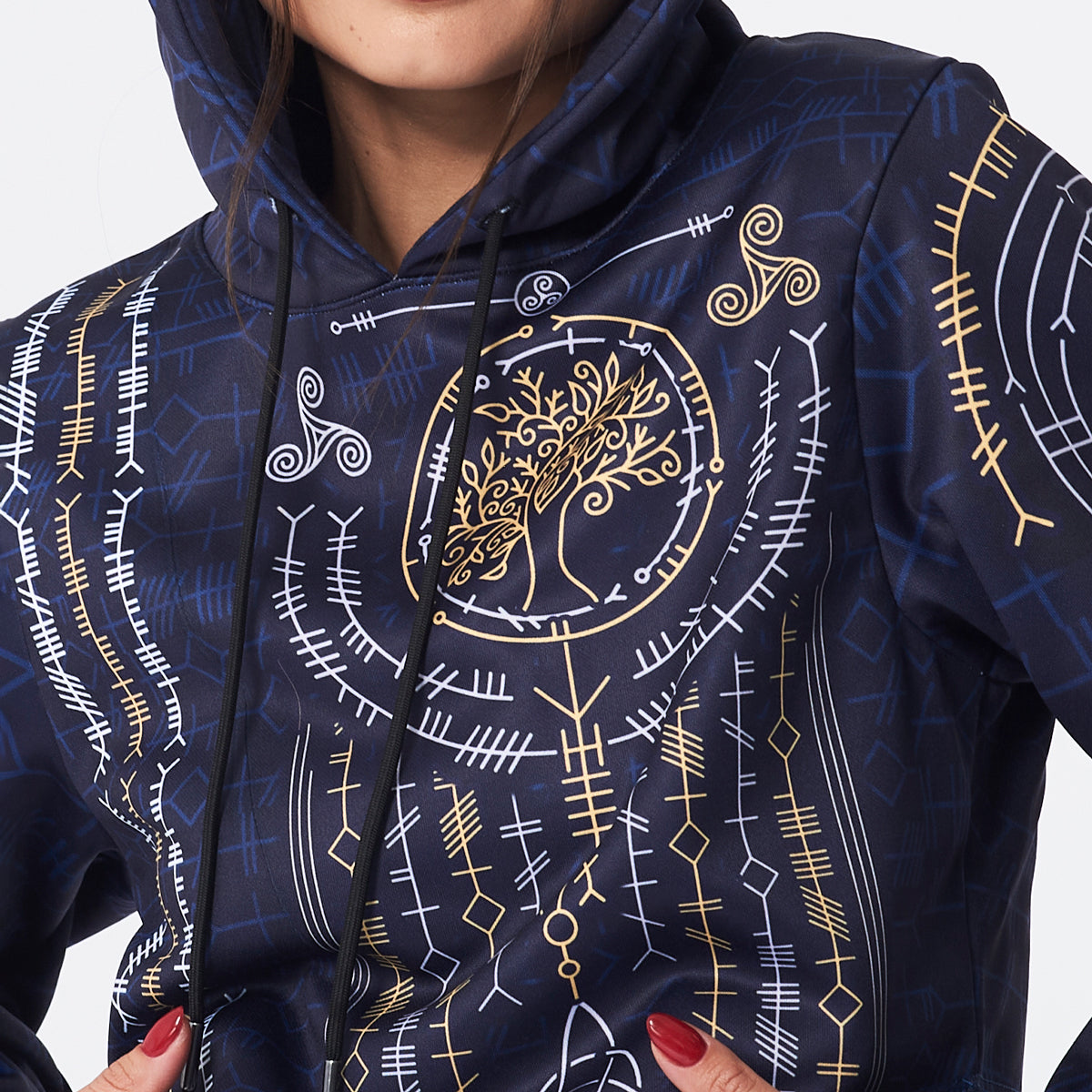 Crop Hoodie Ogham Crop Hoodie
