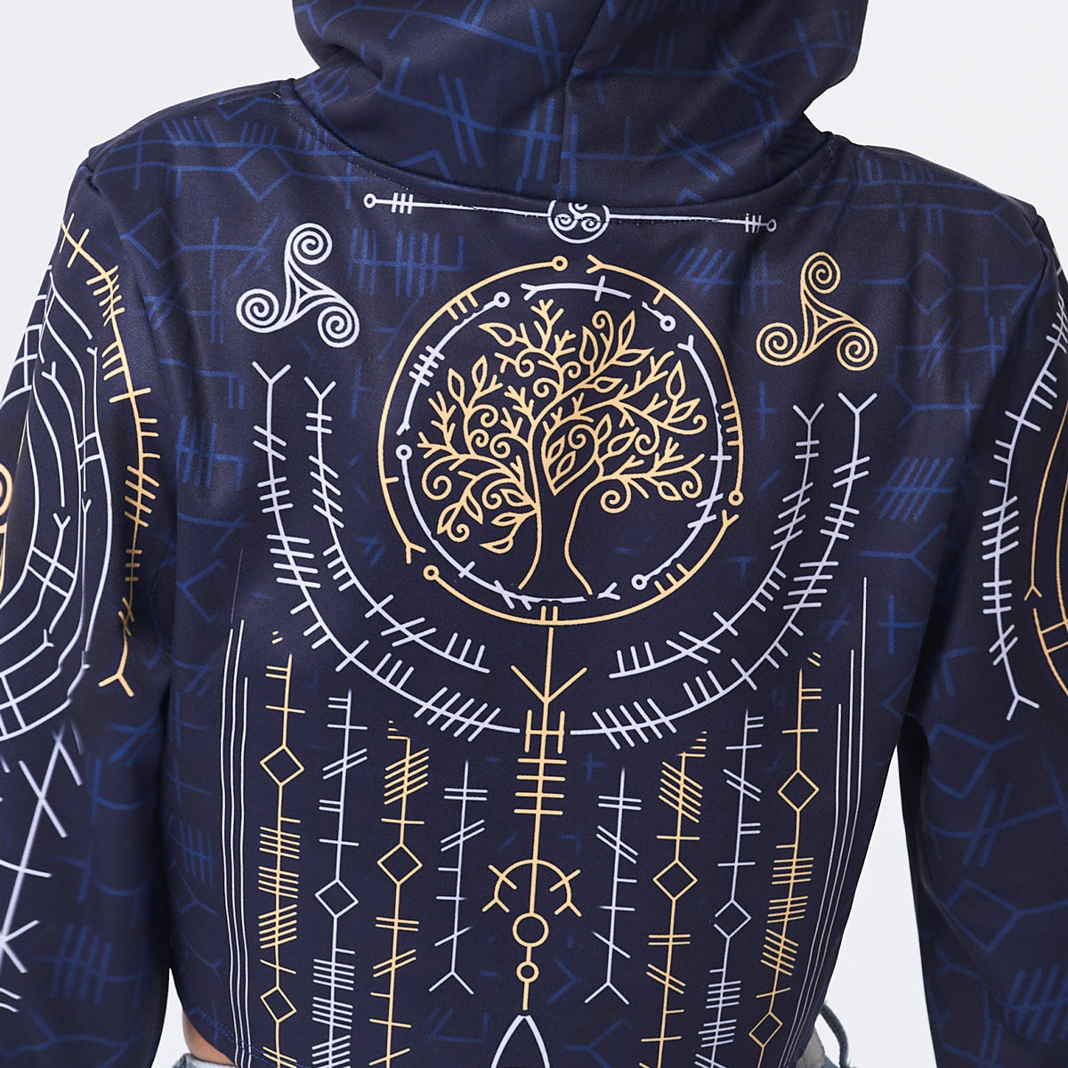 Crop Hoodie Ogham Crop Hoodie