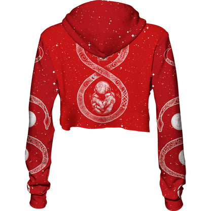 Crop Hoodie Ouroboros Crop Hoodie - Red Edition