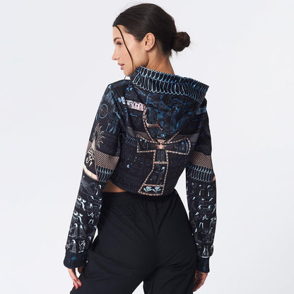 Crop Hoodie Queen Aset Crop Hoodie