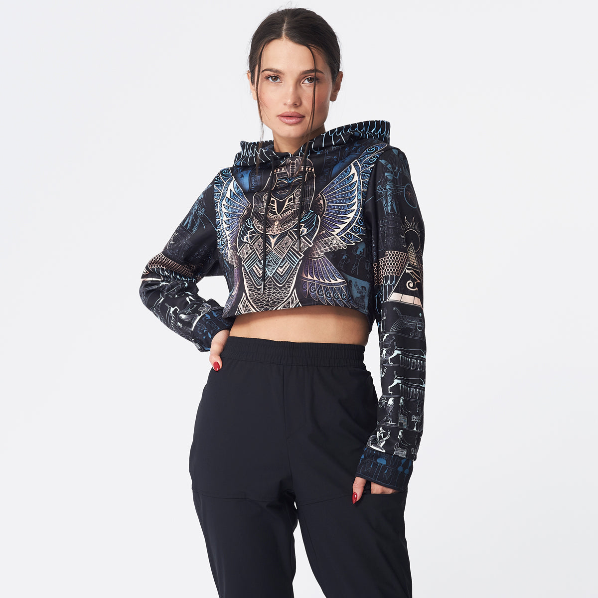 Crop Hoodie Queen Aset Crop Hoodie