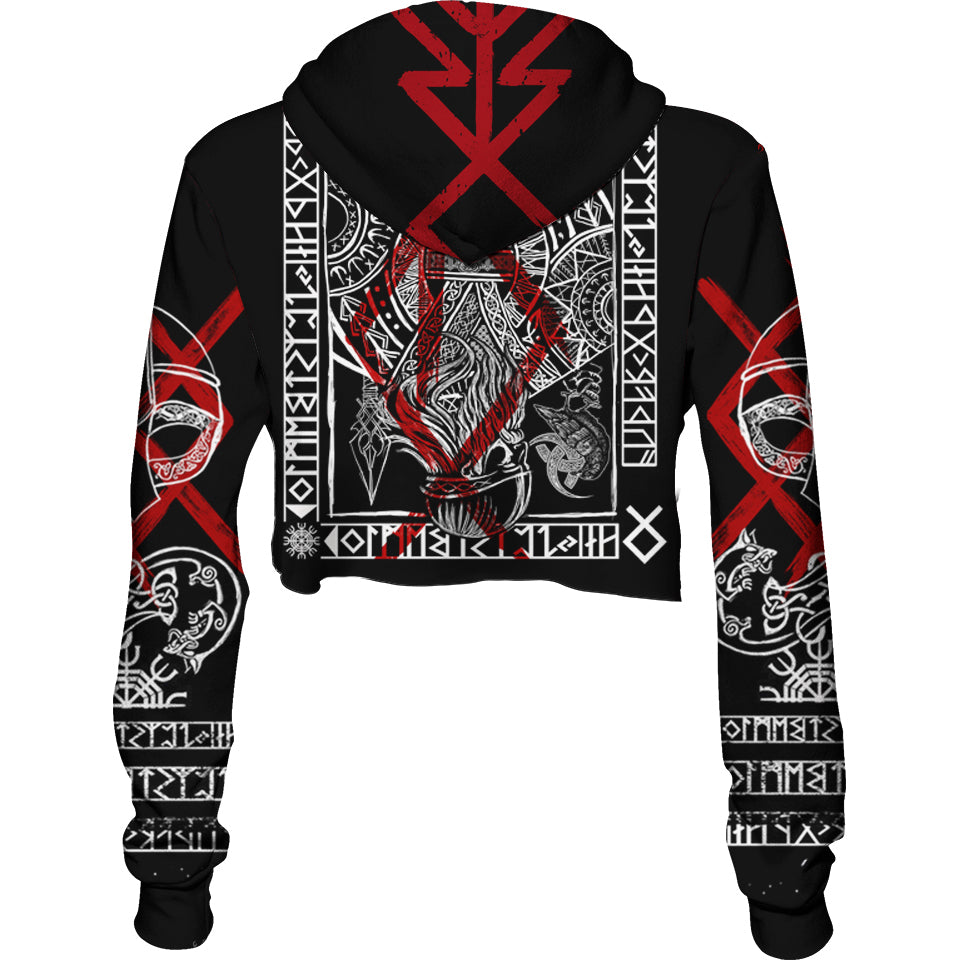 Crop Hoodie Ragnar Lothbrok Crop Hoodie