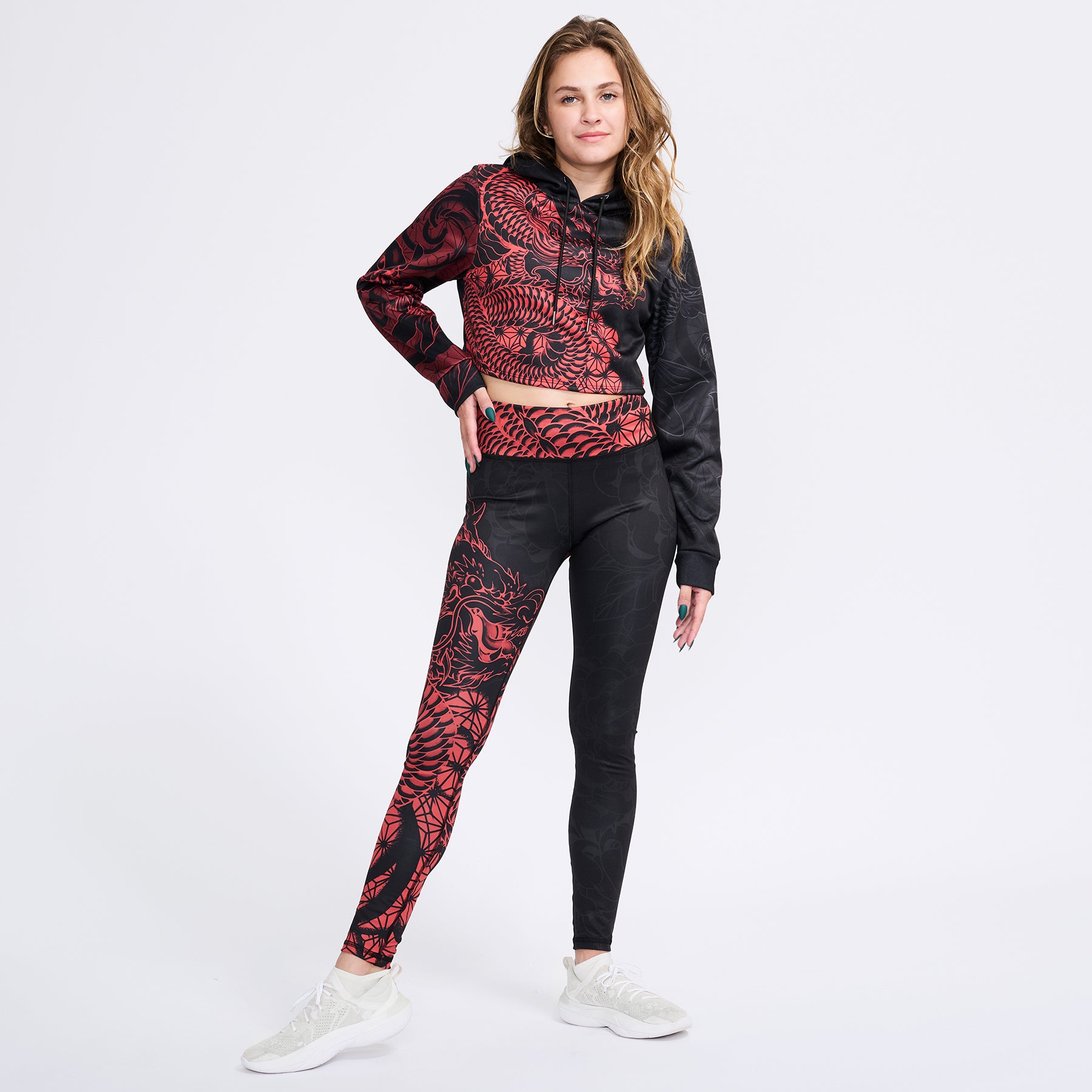 Crop Hoodie Ryu Crop Hoodie - Aka Edition