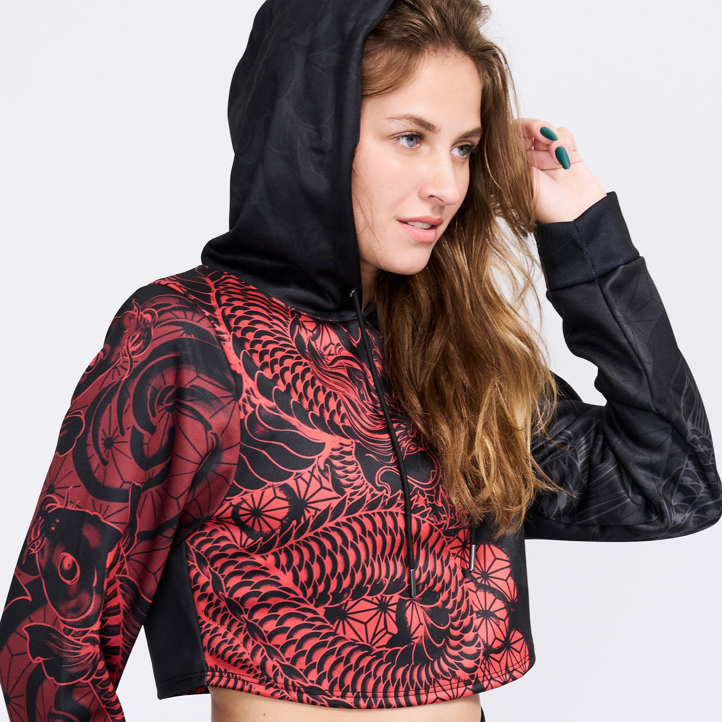 Crop Hoodie Ryu Crop Hoodie - Aka Edition