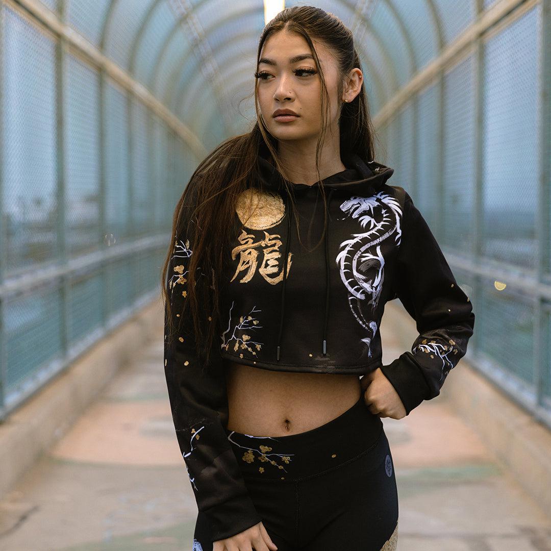 Dragon best sale crop hoodie