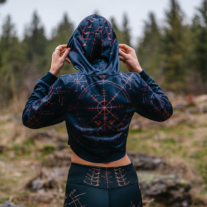 Crop Hoodie The Stave Crop Hoodie