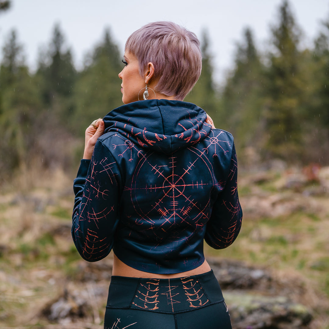 Crop Hoodie The Stave Crop Hoodie